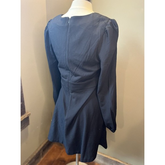 Boden Black V-Neck Jersey Tea Casual Dress NWT Sz 10 - Picture 5 of 11